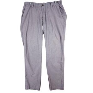 Under Armour Pants Mens 36x30 Gray Performance Elastic Waist Golf‎ Khakis Casual